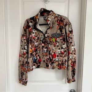 Basic Pleasure Mode Multicolor Fleece Quarter Zip